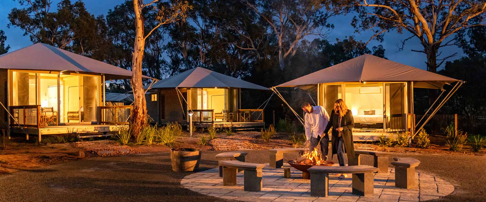 Glamping outback
